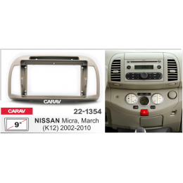 Carav 22-1354: 9" NISSAN Micra (K12), March (K12) 2002-2010