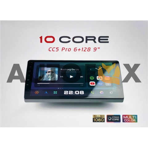 10 CORE CC5 PRO "9" 6+128GB 4G\CarPlay\10Ядер процессор