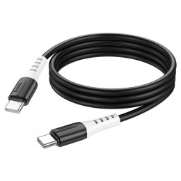 Кабель Hoco X82 silicon data cable 60W Type-C на Type-C черный