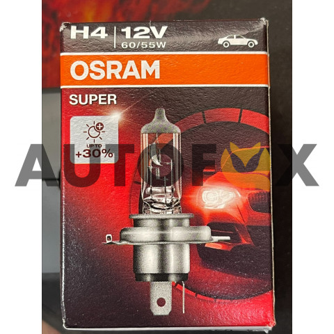 Osram Super H4 60\55w 12V +30% (1шт) 64193SUP Картон 10шт упаковка Лампа галоген 