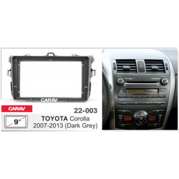 Carav 22-003: 9" TOYOTA Corolla 2007-2013 Dark Grey