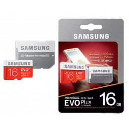 Samsung microSD 16GB class10 Evo Plus UHS-I U1 20/95Mb/s Карта памяти 