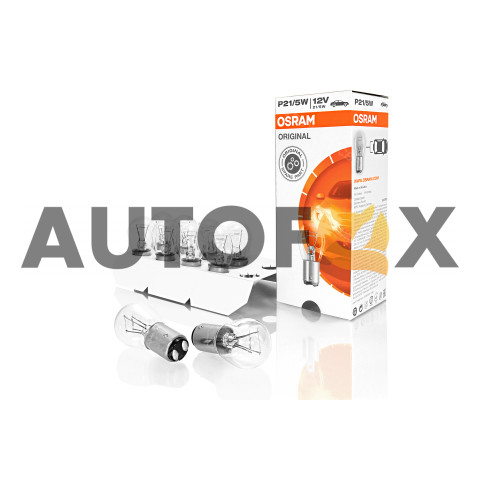 Лампа галоген Osram Original P21\5W Двухконтактная 12V BAY 15d  10 7528 (Поштучно)